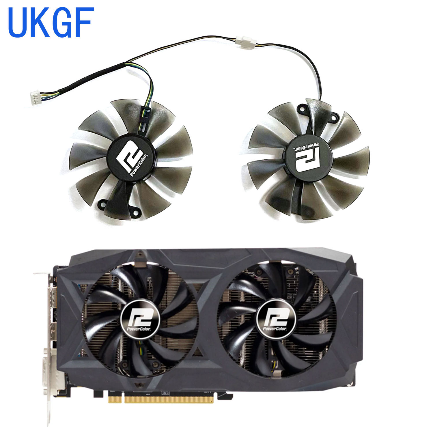 新しい DIY 交換用ファン 85MM 4PIN RX 58 - Rx 580 8Gb 2048Sp Gpu のレビューと価格